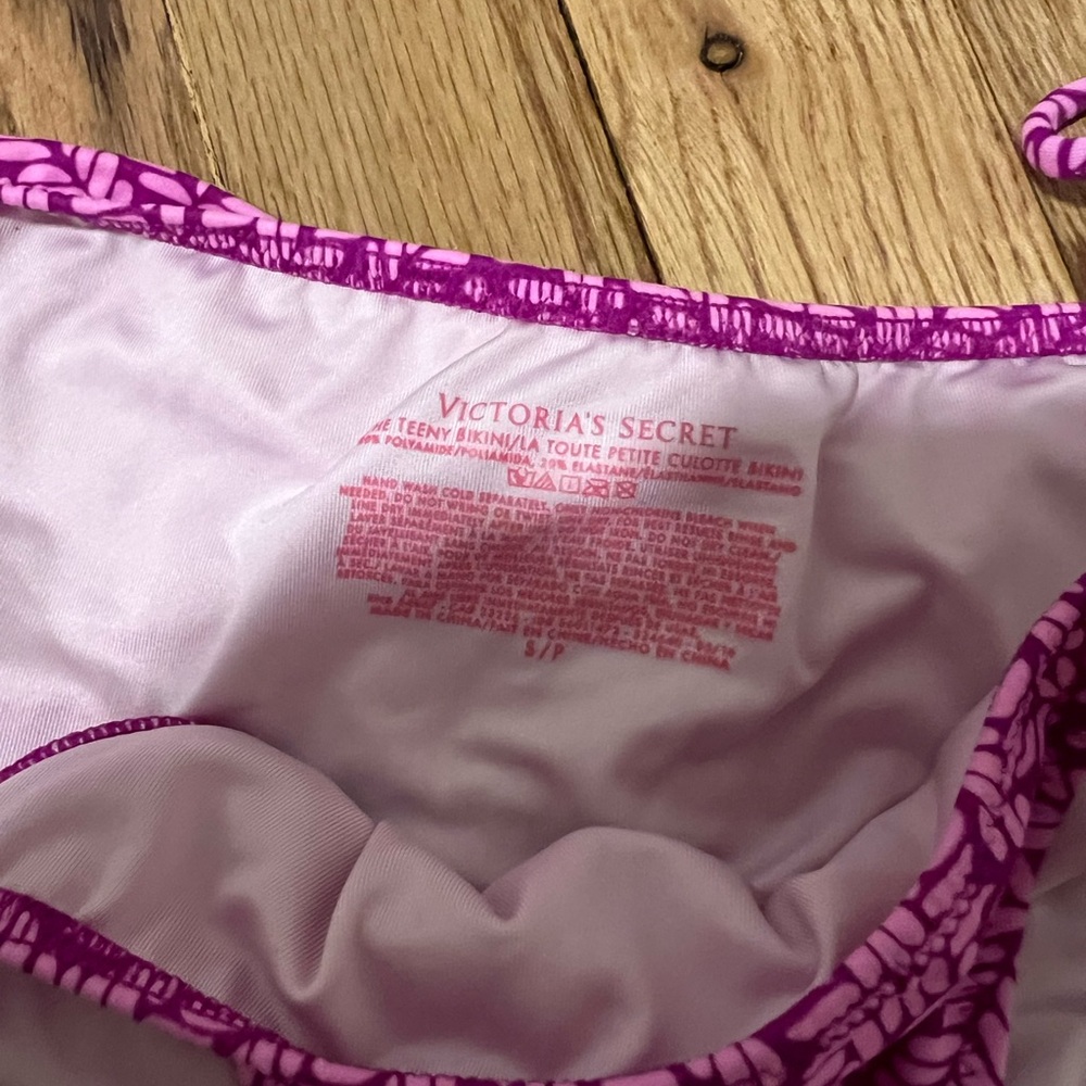 Victoria Secrets Bombshell Patterned Tie-Side Bikini Set - Picture 4 of 7